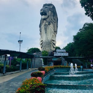 シンガポール　マーライオン　セントーサ島　セントーサマーライオン