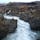 アイスランド　フロインフォッサルの滝が流れ込む川