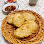 オルレギル　鶴橋商店街
ホバクジョン
韓国カボチャになりますが、これが美味しかった。確か、200えんでした。安い。