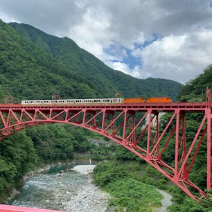 富山県黒部宇奈月温♨️
トロッコ列車がいい感じに撮れました。