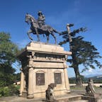 仙台、伊達政宗公騎馬像。
早朝走って上がりました。見晴らしが最高に良い！