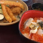 📍松島海岸 /  宮城県②
こっちは、海鮮丼と 牡蠣とエビフライ💖最高でした