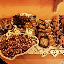 チェコ　プラハ
ジンジャーブレッド
お店の中も甘い香りが充満していて美味しかった