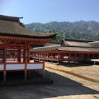 厳島神社。海は満ちてはいなかったけど、厳かな気持ちになりました。