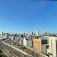 東京都港区　高輪ゲートウェイ駅
再開発中の高輪ゲートウェイ駅周辺です。左端の白い建物が駅舎です。右端に富士山も見えます。「ホテルヴィラフォンテーヌグランド東京田町」からの眺め。