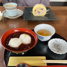 ポンムべエル神門通りカフェ
出雲ぜんざいとぜんざいロール
#202110 #s島根