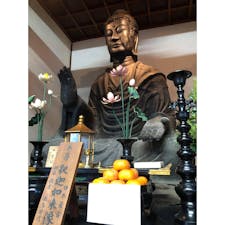 釈迦如来坐像　通称　飛鳥大仏
日本最古の仏像といわれています