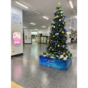 今年の佐賀駅のクリスマスツリー