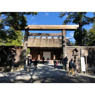 伊勢神宮の外宮にて