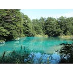 福島県磐梯高原にある五色沼です。
夏に訪れましたがコバルトブルーの見事な青さに感動しました。
