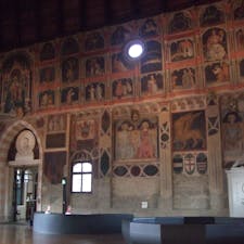 パドヴァ　ラジョーネ宮殿内部のフレスコ画