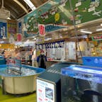函館朝市 駅二市場 活いか釣掘
本日はシケのため　イカ釣りは臨時休業とのことでした、、😢