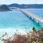 山口　角島大橋
海が青く、また橋が曲がっていて写真映え。