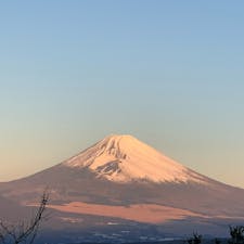 滝知山展望台　朝焼け富士