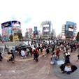 東京渋谷スクランブル交差点

此の写真は360度カメラで写しました。

#サント船長の写真　#東京