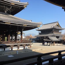 東本願寺から。20年前に訪れた時と何も変わらない姿に感慨深くなりました。