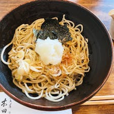 蕎麦屋木田
人気のお蕎麦屋さん。
冷たいおろしそば最高。
蕎麦湯もいただけて最後までぺろり。