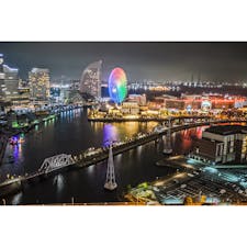 みなとみらいの夜景〜🌃
#神奈川　#横浜　#みなとみらい　#夜景