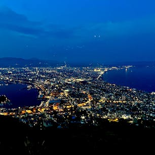 函館山の夜景
定番スポットですね