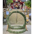 夏越の祓に向けて茅の輪が準備されていました。

#夏　#東京　#青梅　#武蔵御嶽神社