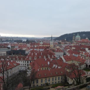 チェコ プラハ 赤い屋根が印象的