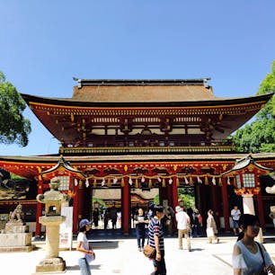 太宰府天満宮。暑くてしんどかったので、あまり観光しませんでした😅