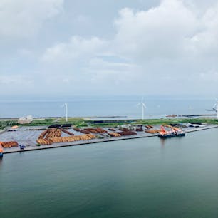 展望台から埠頭側