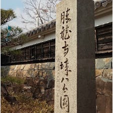 勝竜寺城跡
”天下分け目の天王山”で知られる「山崎の戦い」で秀吉軍に敗れた光秀は、勝龍寺城に退却し”最期の夜”を過ごしました。光秀が坂本城を目指して脱出したと伝わる勝龍寺城の北門には、当時の石垣や門の礎石が今も遺ります。

#サント船長の写真　#お城巡り　#城跡