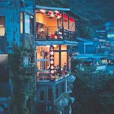 九份の夕暮れ。
だんだん日が落ちる様子はノスタルジック