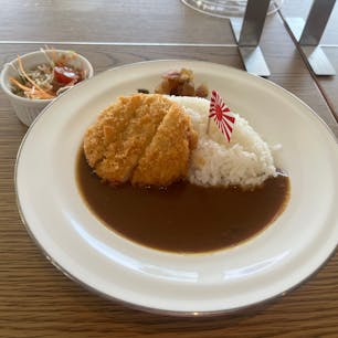 広島に来たので大和ミュージアム隣で海自カレー食べました。さみだれがんすカレーです。