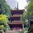 滋賀県の長命寺の三重塔