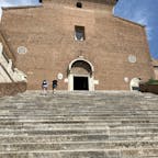 ローマ　サンタマリア・アラーチェリ聖堂　階段がすごい