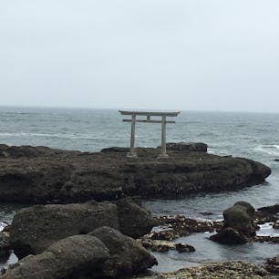 大洗磯前神社の海にある鳥居
#茨城#大洗#大洗磯前神社#海の鳥居
