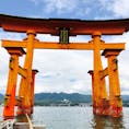 厳島神社の大鳥居♡
船で真下まで✨
広島・1807