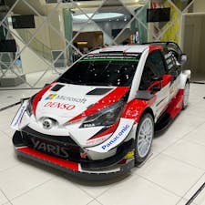 WRCが開催中だからなのかヤリスのラリー車が名古屋駅前のミッドランドスクエアに飾ってありました。