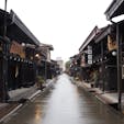 高山の古い街並み𓂃 𓈒𓏸

雨が降ったり止んだりの日。
飛騨牛にぎり　飛騨牛コロッケ　串団子
食べ歩き🤤💕