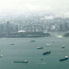 シンガポール🇸🇬に着陸前にマリーナベイサンズが観えたので。