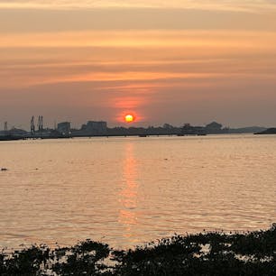 コーチンの夕陽
