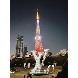 クリスマス気分を味わいたくて都内を散策♪

ルイ・ヴィトン✖️草間彌生

芝公園では、コラボを記念して作品がライトアップされています✨
東京タワーも特別ライトアップでルイ・ヴィトン仕様に🗼
