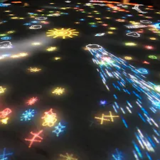 「チームラボ 学ぶ！未来の遊園地」
    in あべのハルカス美術館[大阪]

光が幻想的ですごくきれいだった☆
大人だけでも楽しめるけど、子供たちの方がもっと楽しめる場所(^^)