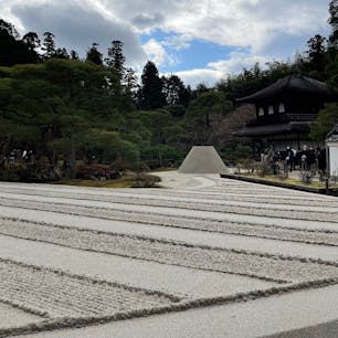 銀閣寺

銀沙灘と向月台