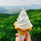 阿蘇　大観峰茶屋
ソフトクリームと夏の阿蘇