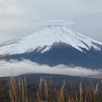 山梨県　山中湖　富士山
