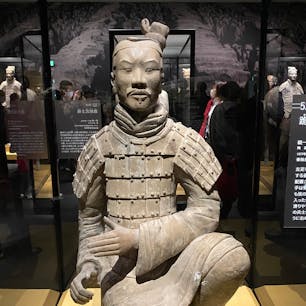 兵馬俑展に行って来ました。
秦の始皇帝の斬新なアイディアからなのか、当時の兵士を似せて作ったために、リアルでした。