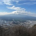 山梨 ロープウェイ山頂からの壮大な富士山