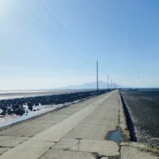 #熊本　#住吉海岸

満潮の道が隠れるとき見てみたいな