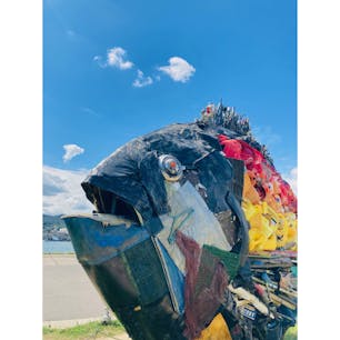 岡山　宇野駅〜宇野港

アート作品に出会いました
瀬戸内国際芸術祭の玄関口
ゆっくり散策できます
気が向いたら瀬戸内の島へ