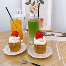 CafeTIA'M 鶴橋
韓国cafe。オレンジエード🍊と抹茶オレ