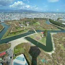 五稜郭　桜散ってた！