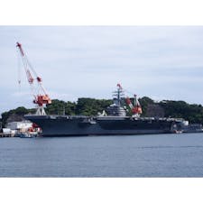 神奈川　YOKOSUKA軍港めぐり
アメリカ空母　ロナルド・レーガン